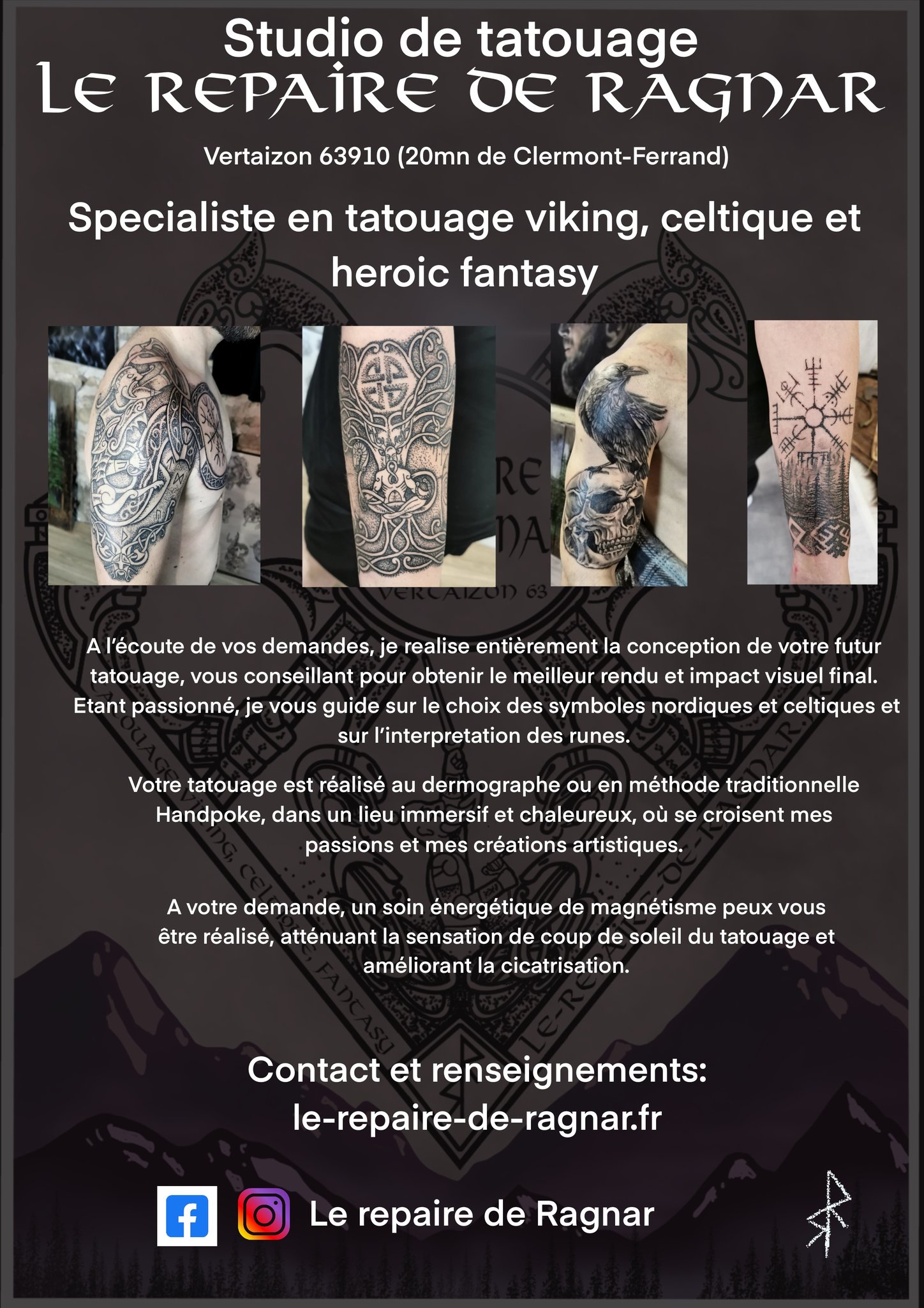 Histoire de faire un bras complet en tatouage viking